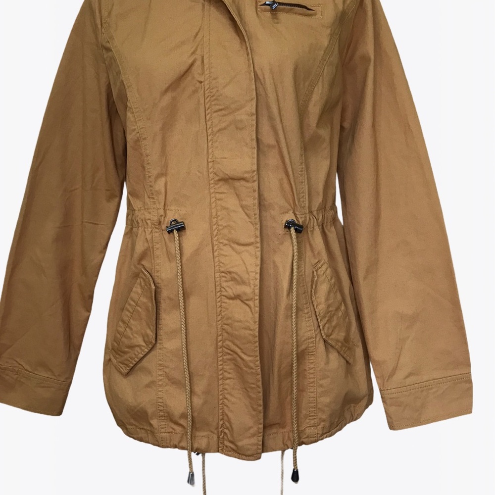 Outer Edge Hooded Mustard Women’s Jacket - Size: M - Picture 9 of 16